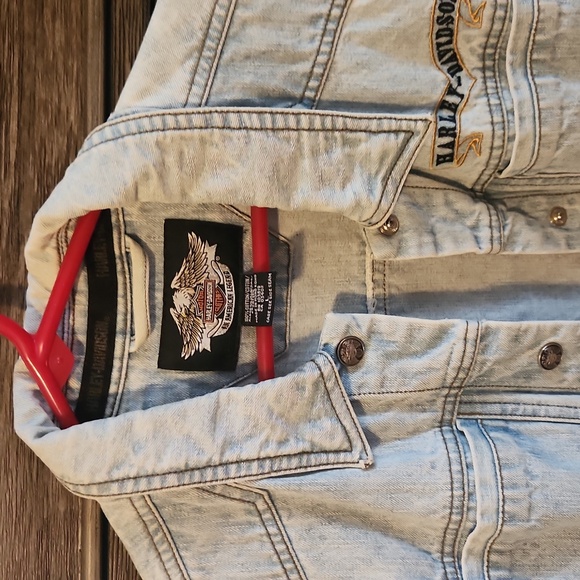 Vintage Harley Davidson jean jacket - Picture 3 of 4